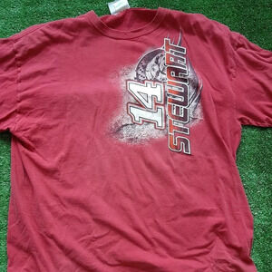 Mens Winners Circle Shirt Size XL Tony Stewart Number 14 Racing Red Graphic